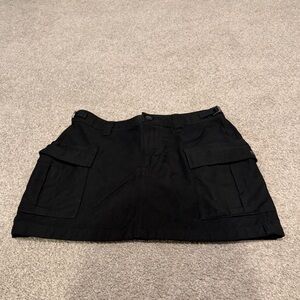 Aritzia Black Cargo Pocket Mini Skirt